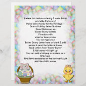 Osterbrigade aus Ostern Bunny Letter Biz (Vorne/Hinten)