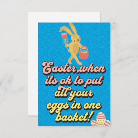 Osterbrotkarte Dankeskarte (Vorne/Hinten)