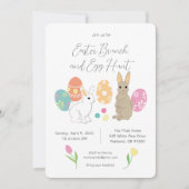 Osterbruch und Eierjagd Einladung (Vorderseite)