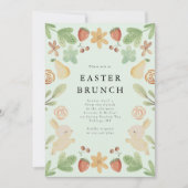 Osterbrunch Blumenfrüchte Einladung (Vorderseite)