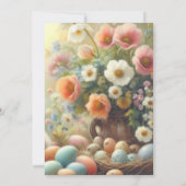 Osterbrunch Blumenpastete Einladung (Rückseite)
