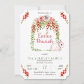 Osterbrunch Bunny Rabbit | Rahmen für Reben Einladung (Vorderseite)