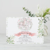 Osterbrunch & Egg Hunt Hirsch Einladung (Stehend Vorderseite)