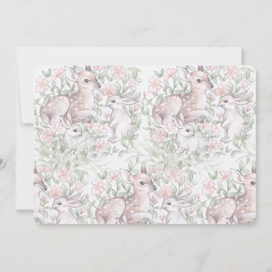 Osterbrunch & Egg Hunt Hirsch Einladung (Rückseite)