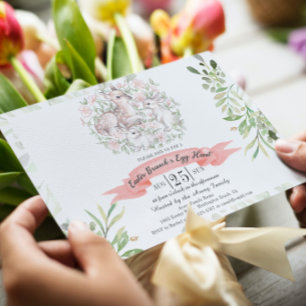 Osterbrunch & Egg Hunt Hirsch Einladung