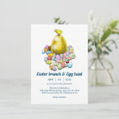 Osterbrunch & Egg Hunt Ostern Einladung (Stehend Vorderseite)