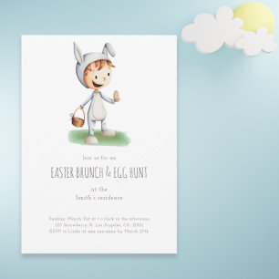 Osterbrunch Egg Jagen Kid Bunny Gender Neutral Einladung