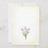 Osterbrunch Ei Hunt Gelbe Niedliche Sonne Einladung (Rückseite)