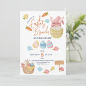 Osterbrunch Eier Gnome Wasserfarbe Einladung (Stehend Vorderseite)