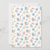 Osterbrunch Eier Gnome Wasserfarbe Einladung (Rückseite)