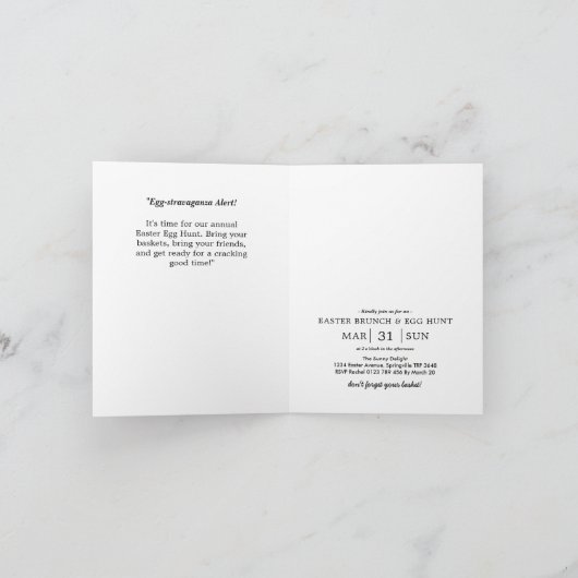 Osterbrunch & Eierjagd | Aquarell (Innenseite)