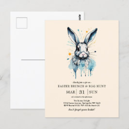 Osterbrunch & Eierjagd | Aquarell Postkarte
