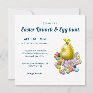Osterbrunch & Eierjagd Einladung