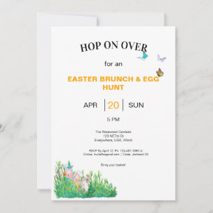 Osterbrunch & Eierjagd Einladung
