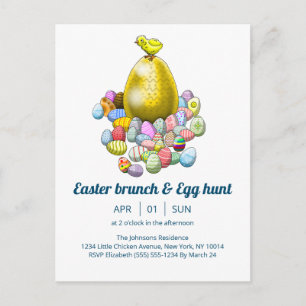 Osterbrunch & Eierjagd Einladung