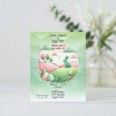 Osterbrunch & Eierjagd Rosa und Grün (Stehend Vorderseite)