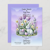 Osterbrunch & Eierjagd Weiß und Lila (Vorne/Hinten)