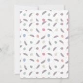 Osterbrunch & Eierjagd | Wildblume Bunny Einladung (Rückseite)