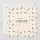 Osterbrunch & Eierjagd | Wildblume Bunny Einladung (Rückseite)
