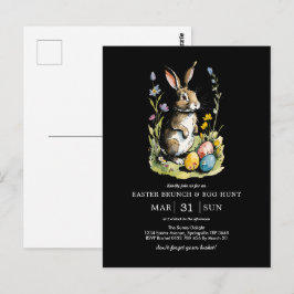 Osterbrunch & Eierjagd | Wildblume Bunny Postkarte