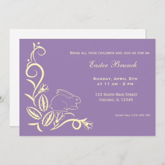 Osterbrunch Einladung (Vorne/Hinten)