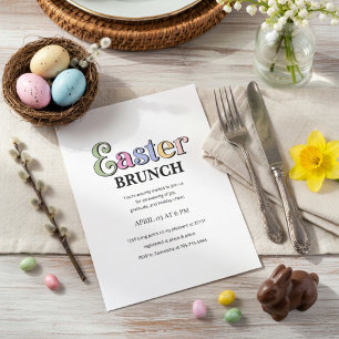 Osterbrunch-Einladung   Moderne elegante Frühlings Einladung