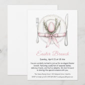 Osterbrunch Elegante Einladung (Vorne/Hinten)