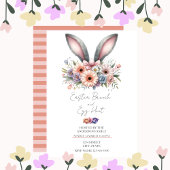 Osterbrunch Floral Moderne Sonnige Ohren Einladung