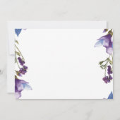 Osterbrunch Frühlingsblumen Lila florale Moderne Einladung (Rückseite)