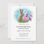 Osterbrunch Häschen Einladung (Vorderseite)