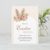 Osterbrunch Leo Bunny Einladung (Stehend Vorderseite)