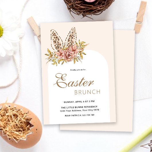 Osterbrunch Leo Bunny Einladung