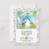 Osterbrunch mit Hase und Blumen I 3D-Stil Ankündigung (Vorderseite)