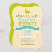 Osterbrunch & Ostereier - Einladung (Vorne/Hinten)