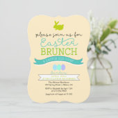Osterbrunch & Ostereier - Einladung (Stehend Vorderseite)
