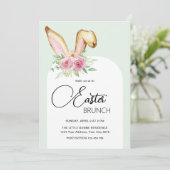Osterbrunch Sonnige Einladung (Stehend Vorderseite)