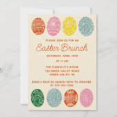 Osterbrunch Ukrainisches Pysanky Eggs Party Einladung (Vorderseite)