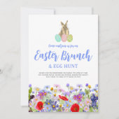 Osterbrunch und Egg Hunt Boho Wildfower Einladung (Vorderseite)