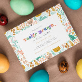 Osterbrunch und Ei-Jagd Retro-Typografie Einladung