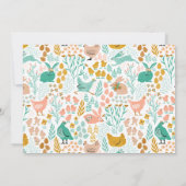 Osterbrunch und Ei-Jagd Retro-Typografie Einladung (Rückseite)