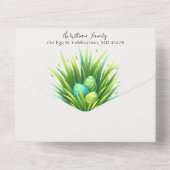 Osterbrunch und Eierjagd All In One Einladung (Rückseite)