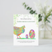Osterbrunch und Eierjagd Aquarellfarben Budget (Stehend Vorderseite)