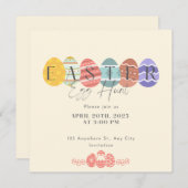 Osterbrunch und Eierjagd Die sonnige Marine Einladung (Vorne/Hinten)