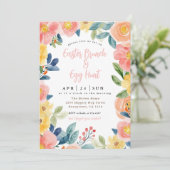 Osterbrunch und Eierjagd Einladung (Stehend Vorderseite)