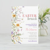 Osterbrunch und Eierjagd Einladung (Stehend Vorderseite)