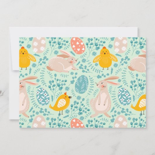 Osterbrunch und Eierjagd Einladung (Rückseite)