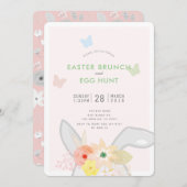Osterbrunch und Eierjagd Sonnige Ohren Einladung (Vorne/Hinten)
