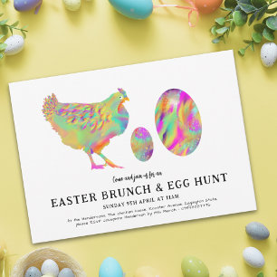 Osterbrunch und Eierjagd Wasserfarbe modern Einladung