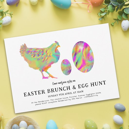 Osterbrunch und Eierjagd Wasserfarben Budget