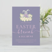 Osterbrunch und Ostereiersuche Einladung (Stehend Vorderseite)
